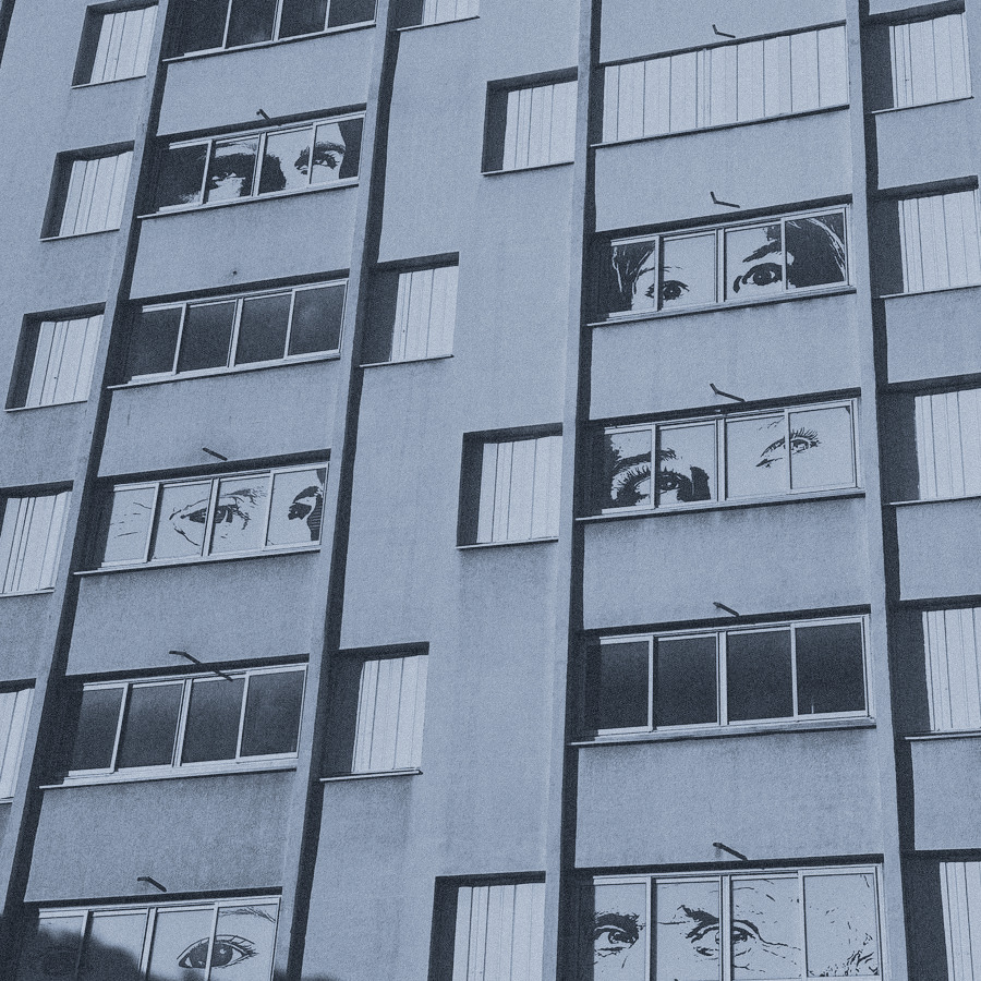 Façade d’immeuble, quartiers de Bastia